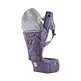 Pognae No 5 Hipseat ベビーキャリア,親のための屋外のオーガニックベビーHipseatフロントバックパックキャリア人間工学に基づいたデザイン ベビーキャリア (Purple) [並行