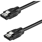 StarTech.com SATAラウンドケーブル 30cm ラッチ付きシリアルATAケーブル 6Gbps対応 SATRD30CM