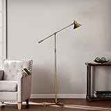 アイアンブロンズゴールデンLEDフロアランプライトなしの垂直アメリカンレトロ