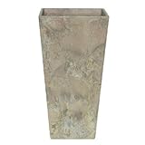 アートストーン トール スクエアー ２６ x H ４９ cm / 軽量 / 植木 鉢 プランター 【 ベージュ 】