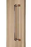 45 °オフセット/モダン& Contemporary /商用/住宅用/長方形/正方形/ push-pull stainless-steelドアハンドル – Brushed Satin Finish 