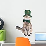 Cute St Patrick's Day Wall Decal by Wallmonkeys Peel and Stick Animal Graphics (18 in H x 14 in W) W