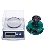 CGOLDENWALL　600g、0.01g分析精密電子天秤　織物サンプラー付きLCD表示皿はかりデジタルスケール　風袋引き機能、カウンティング機能など付き計量器　日本語版取扱説明書付き　電子　研究室