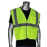 River City CVCL2SLL Class-2 Safety Vest, Poly Lime Green with 3M Reflective Stripes, Large by Safety