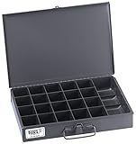 Klein Tools 54440 21-Compartment Storage Box with Tool Compartment, Mid-Size [並行輸入品]