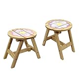 Fantasy Fields - Magic Garden Thematic Kids Wooden Outdoor 2 Chairs Set |?Imagination Inspiring Hand