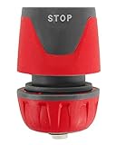 ミナト ワンタッチ式ホース継手 ストップ機能付き (適合ホース：12mm～15mm) GHL-CN02