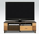 日本製 北欧風 幅135cm TVボード テレビ台 ナチュラル/ブラウン 完成品
