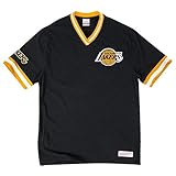 Los Angeles Lakers NbaメンズOvertime WinヴィンテージVネックTシャツブラック M ブラック