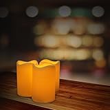 Eleoptionインドア/アウトドアFlameless樹脂ピラーLED Candle with 6時間タイマー CNMX-Hardlines-37698