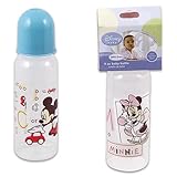 Mickey & Minnie 9oz Baby Bottle BPA Free (Blue) by Disney [並行輸入品]