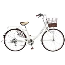ホワイト シティサイクル ママチャリ dショッピング |cyma Mixte City 自転車 シティサイクル