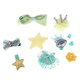 Perfk ヘアピンセット（10個）　赤ちゃん　女の子　花　ちょう結び　ヘアクリップ　全5色選択　ヘアアクセサリ　可愛い - 黄