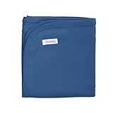 Bonamy Baby OrganicコットンSwaddling Blanket カラー: ブルー