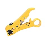 Fenteer イエロー/ブルー　HSS　ケーブルストリッパー　ワイヤーストリッパー　カッター　同軸ケーブル　RG69/6/11/7　2カラー選ぶ - イエロー