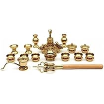 Amazon｜【密教法具 寺院用仏具】前具 小々型(一面器) 六器一組