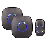 SadoTech Model CXR Wireless Doorbell Chime, 1 Remote Button & 2 Plugin Receivers Operating over 500-