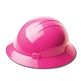 ERB Safety 19210 Americana Full Brim Standard Hard Hat, 6 1/2 x 8, Hi-Viz Pink by ERB
