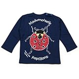 Mademoiselle papillon トレーナー キラキラてんとうむし 男の子 女の子 【ネイビー:80】