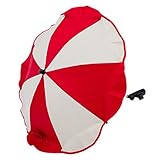 Altabebe AL7001-26 Universal Stroller Umbrella Anti-UV 50 Plus (Red/Beige) by Altabebe