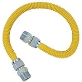 BrassCraft Mfg 3/4 In. MIP x 1/2 In. MIP x 36 In. ProCoat Gas Appliance Connector 5/8 In. OD (125,00