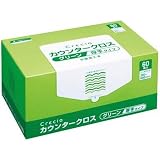 日本製紙クレシア:クレシア カウンタークロス 厚手タイプ グリーン 65312 型式:65312（1セット:360枚入）
