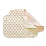 Jolieer 防水シーツ ダブルサイズ 2枚組 (40×35cm 2枚)