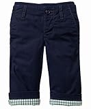 GAP（ギャップ）baby　GAP チノパン ジーンズ 裏地チェック柄（紺色）【月齢：6ヶ月－2歳】（並行輸入品） (12-18M（1歳-1歳半）)