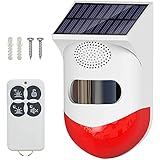 Lifepower 防犯アラーム ソーラー充電 サイレンとフラッシュ警告 モード設定 人感センサー搭載 取付簡単 配線不要 IP65 SAMRT80-LP