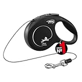 フレキシ (flexi) ニュークラシック コード XS(8kg未満) 3m ブラック [犬用リード]