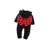 ノーブランド品　ベビー　2点セット　セットアップ　男女共用　春秋　スウェット　パーカー　パンツ (80cm, ブラック)