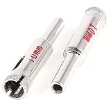 uxcell　ガラスホールソー　10mm直径　ダイヤモンドコーティング　シルバートーン