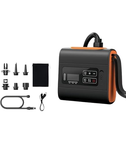Amazon.co.jp: DOGBOO電動エアポンプ 充電式 最大10PSI 自動停止機能