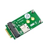 Swagell Mini PCI-E - M.2 アダプター NANO SIM カード スロット付き 5G 4G 3G LTE GSM モジュール用 M.2 NGFF - Mini PCI-E アダプター