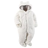 カーターズ Carter's ロンパース 防寒 カバーオール フード付 かわいい耳付き 長袖 男の子 ポリエステル100% 冬 Hooded Sherpa Bunting 6M (61-67cm) [