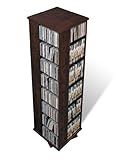 Prepac Large Four-Sided Spinning Tower Storage Cabinet Espresso [並行輸入品]