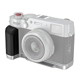 SmallRig FUJIFILM対応 X100VI / X100V専用 L字型ハンドル アルカ用クイックリリースプレート内蔵 軽量シリコンサイドハンドル シャッターボタンとホットシューカバー付き ハンドグリップ (シルバー) 4555B