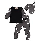 Ochine　子供服　ベビー服　上着＆ズボン＆帽子　カパーオール　アニマルプリント　上下 3点セット 長袖　コットンブレンド　セットアップ　ベビー　0-2歳設定　出産祝い　普段着　男女兼用　４サイズ選