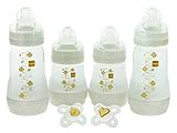 MAM Feed & Soothe Bottle & Pacifier Gift Set, 6-Count by MAM