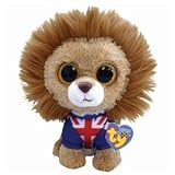 TY Beanie Boo Buddy 9 Plush - Lion Union Jack Hero by Ty Beanie Boos