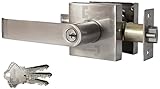 Constructor CON-GUA-COM Guardian Combo Lock Set Entry Lever and Single Cylinder Deadbolt, Satin Nick