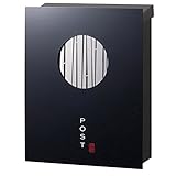 ポスト 郵便受け 郵便ポスト 大型配達物対応 和の文 窓 竹縞 ブラック 左勝手 (T型カムロック付)