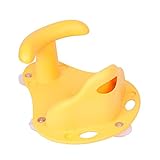 安全お風呂イスとHot Spot機能付 きミニサイズソフトマット 子供おもちゃ 強力吸盤 付きベイビー安全お風呂イス (黄色)