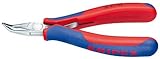 Knipex 3542115 Electronics Pliers with Angled Half Round Tips 4.5 Inch [並行輸入品]