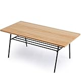 【 ヴィンテージシリーズ 】 テーブル センターテーブル 木製 天然木 タモ材 ナチュラル ブラック