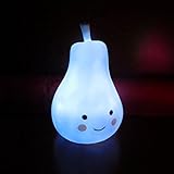 smartcoco LovelyソリッドカラーポータブルLED Nightlights Pear /パイナップルランプ暖かいと快適なライト子供赤ちゃんの部屋デコレーションおもちゃ ブルー STF-BY