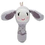 Finn + Emma Mini Rattle OrganicコットンニットRattle for Baby Boy or Girl マルチカラー G04-0904a