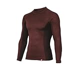 KR:47075 長袖ベロアインナーシャツ[3L 71: ワイン]