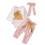 ガールズ上下セット服　カバーオール　子供上下セット服　女の子用服 夏 ドット　ウサギ　リボン　ピンク 春夏 可愛い ベビ用服　 柔らかい おしゃれ