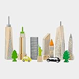 【ノーブランド品】 NYC スカイライン グロウ イン ザ ダーク ブロック セット